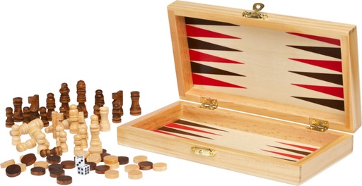 [10456506] Mugo 3-in-1 wooden game set