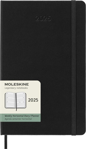 [10794190] Moleskine horizontal hard cover 12 month L weekly planner