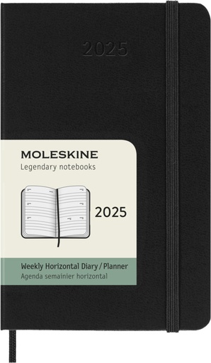 [10794490] Moleskine horizontal hard cover 12 month PK weekly planner