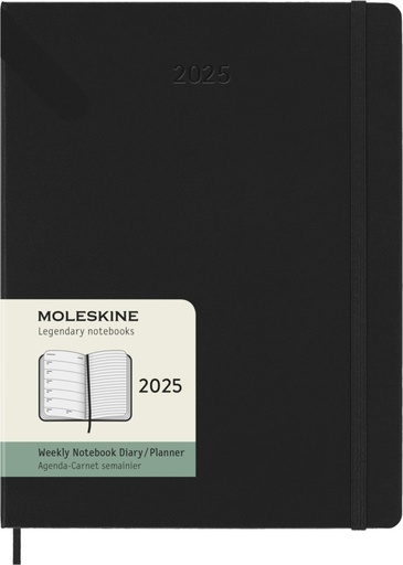 [10795090] Moleskine hard cover 12 month XL weekly planner