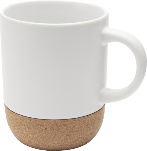 [10084601] Billie 300 ml ceramic sublimation mug with cork details