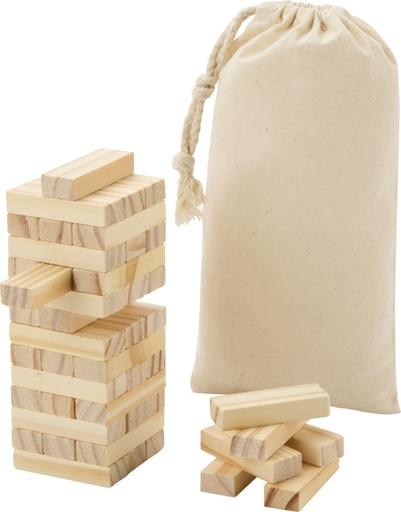 [10461206] Jumble wooden toppling tower game