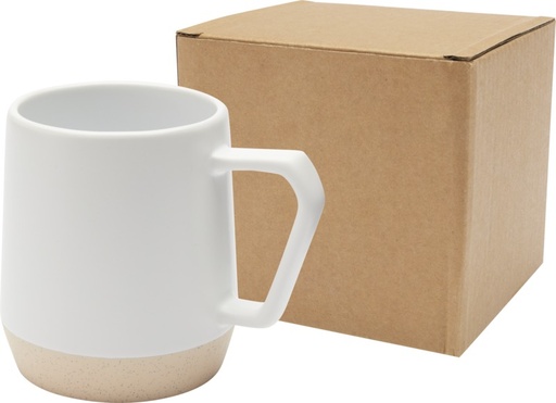 [10085501] Dolce 300 ml ceramic mug with matt finish (White)