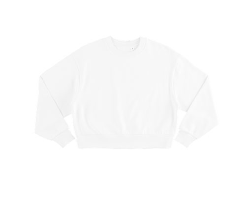 [COR63-WH1] WOMEN'S HEAVYWEIGHT SWEATSHIRT (White, S)