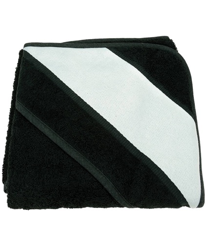 [AR832BLAC] Black (ARTG® Babiezz® sublimation hooded towel) 