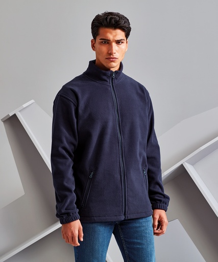 [TS014NAVYXS] Full-zip fleece (Navy, XS)