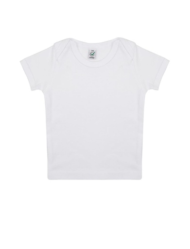 [EPB01-WH0] Earth Positive Baby Lap T-shirt (White, 0-3 MTHS)