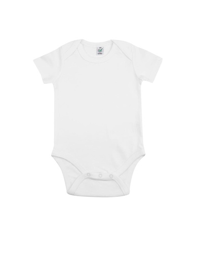 [EPB02-WH0] Earth Positive Babygrow (White, 0-3 MTHS)