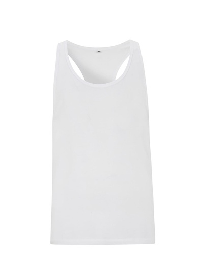 [N08-WH1] MEN'S RACERBACK JERSEY VEST (S)