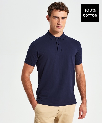 [AQ010WHITS] Men's Classic fit polo (White, S)