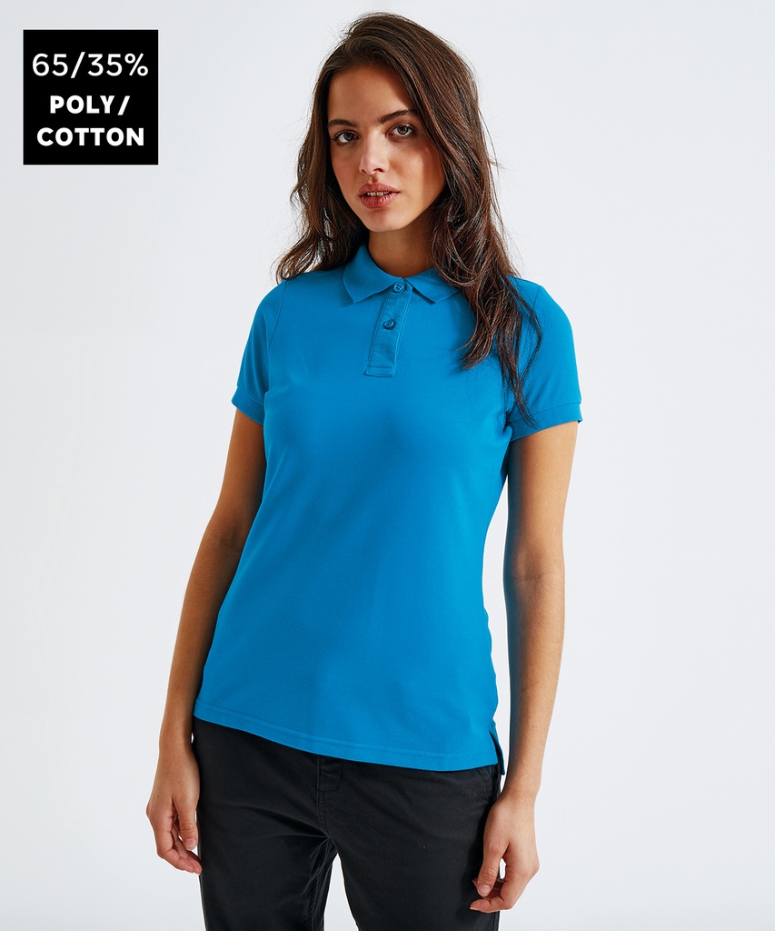 Womenís polycotton blend polo