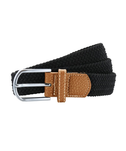 [AQ900NAVY] Braid stretch belt (Navy)