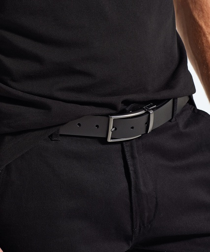 [AQ904BKBR] Men's two-way leather belt