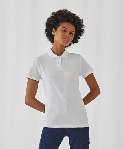 [B306FWHITXS] B&C ID.001 polo /women (White, XS)