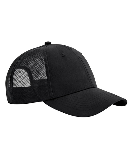 [B644RBKBK] Technical mesh trucker (Black/Black)