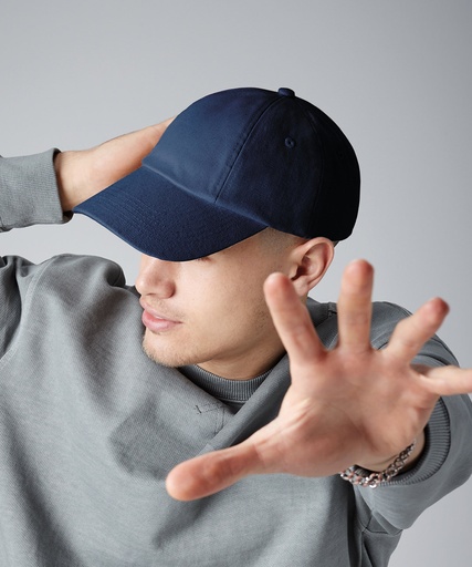 [BC058WHIT] Low-profile heavy cotton drill cap (White)