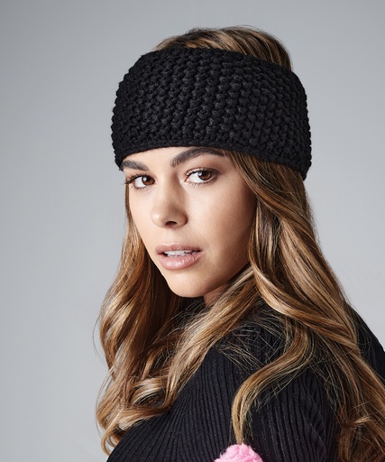 [BC434BLAC] Slopeside waffle headband