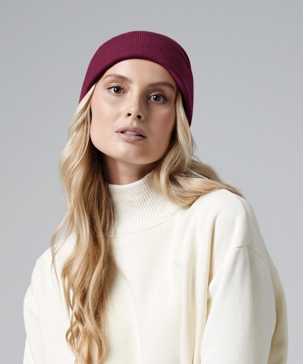 [BC45NBURG] Organic cotton original cuffed beanie (Burgundy)