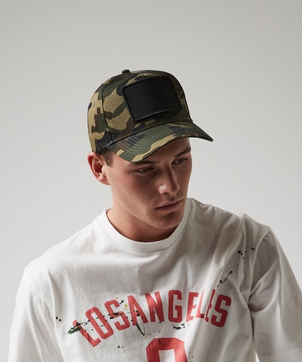 [BC638MGRE] Removable patch 5-panel cap (Military Green)