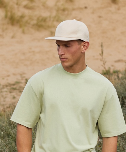 [BC64NSAND] Organic cotton unstructured 5-panel cap (Sand)