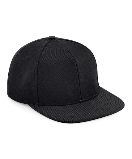 [BC661BKCR] Original flat peak 6-panel snapback (Black/Classic Red)