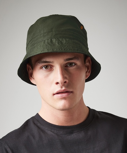 [BC84RFNAVSM] Recycled polyester bucket hat (French Navy, S/M)