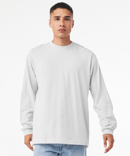 [BE044WHITXS] Unisex Jersey long sleeve tee (White, XS)