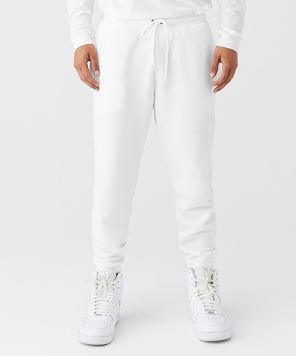 [BE126WHITXS] Unisex jogger sweatpants (White, XS)