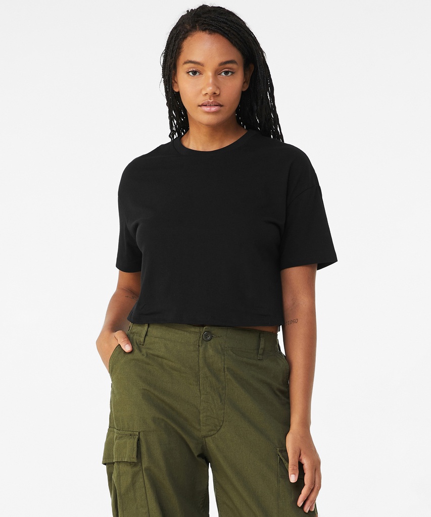 Womenís Jersey crop tee