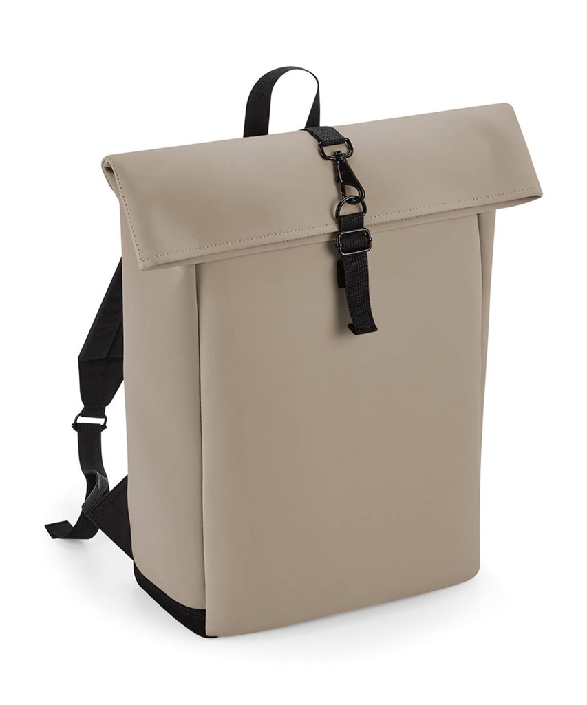 Matte PU rolltop backpack BG335