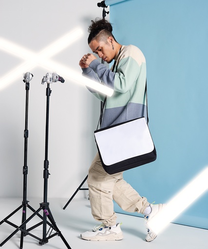 [BG965BLAC] Sublimation messenger bag