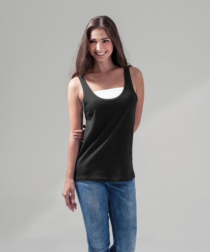 [BY019WHITXS] Women's tank top (White, XS)