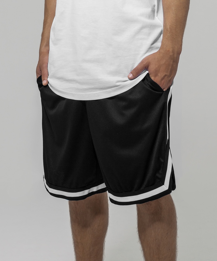 Two-tone mesh shorts