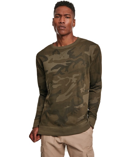 [BY110OLCAS] Camo crew neck (S)