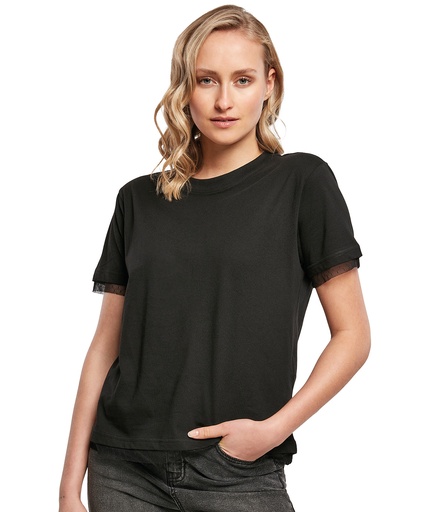 [BY124BLACXS] Women's laces tee (XS)