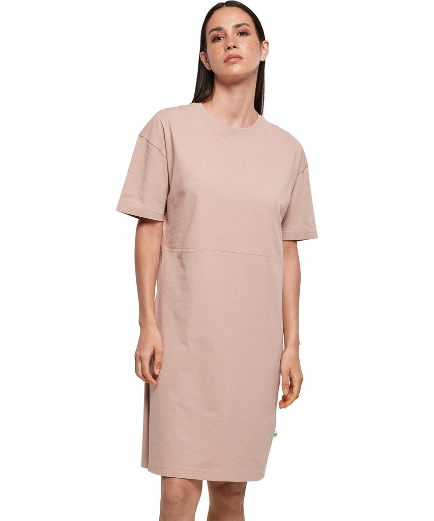 Women's organic oversizes slit tee dress