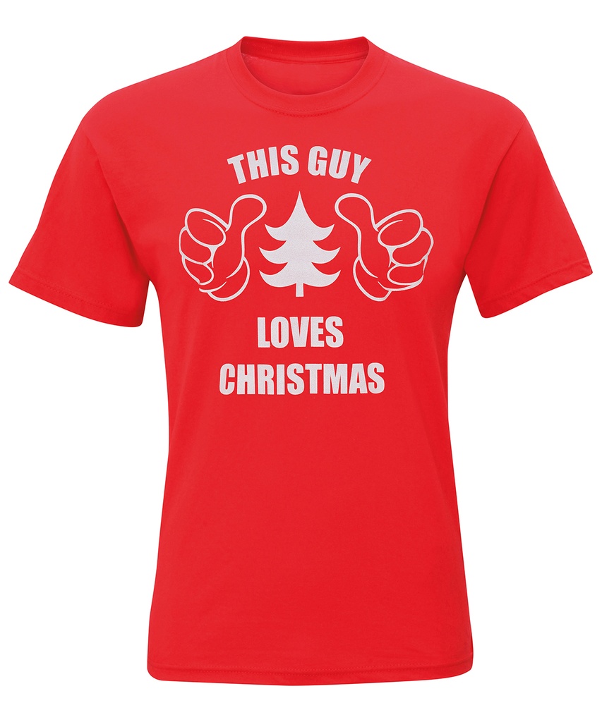 Men's "This Guy Loves Christmas" short sleeve tee