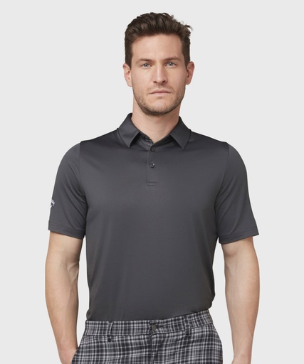 [CW025ASPHXS] Swing Techô solid polo (Grey (Asphalt), XS)