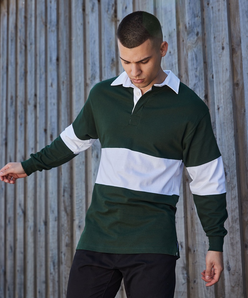 Panelled rugby shirt