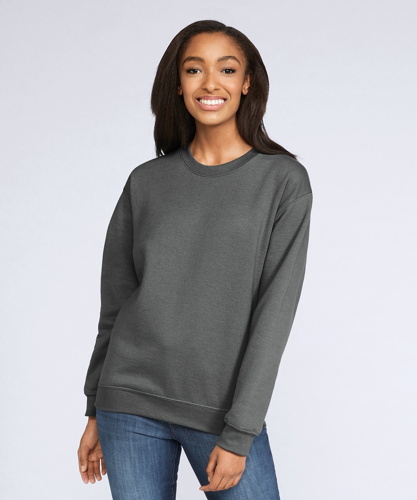 Softstyleô midweight fleece adult crew neck