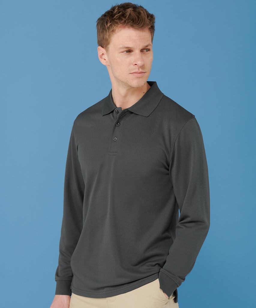 Long sleeve CoolplusÆ polo shirt