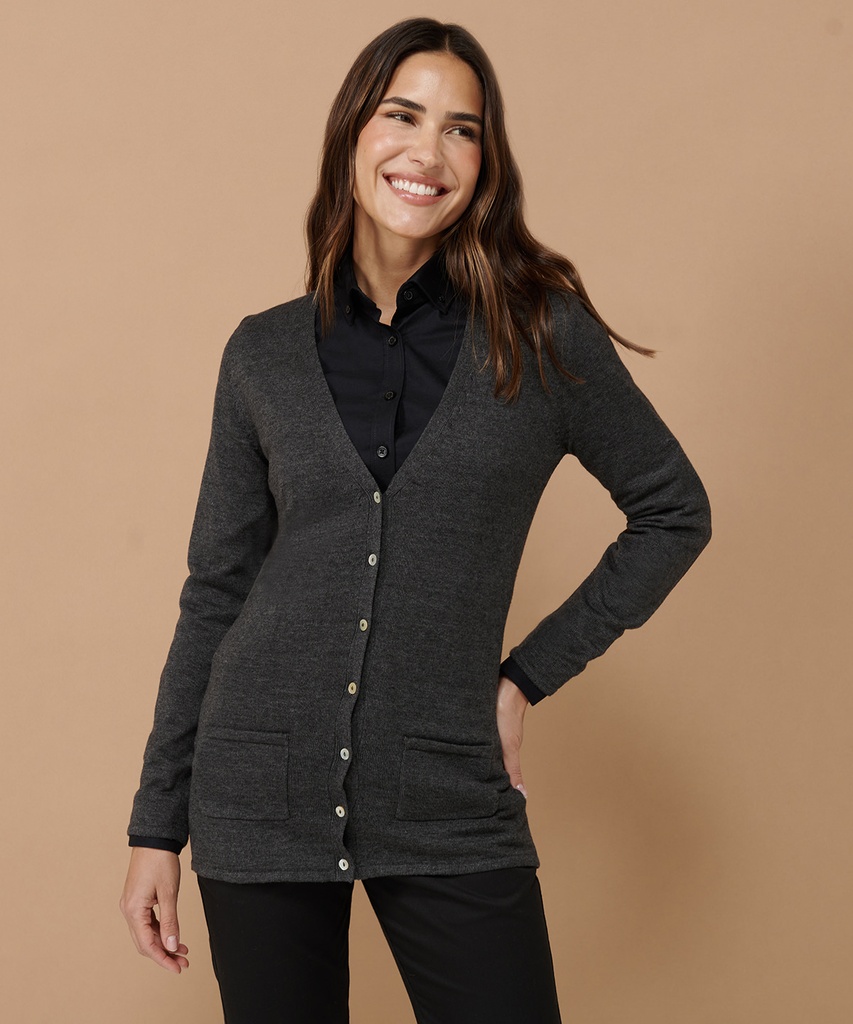 Women's v-button cardigan