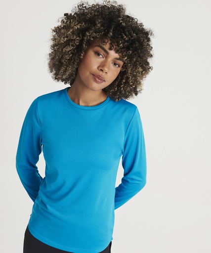 [JC012SAPPXS] Women's long sleeve cool T (Sapphire Blue, XS)