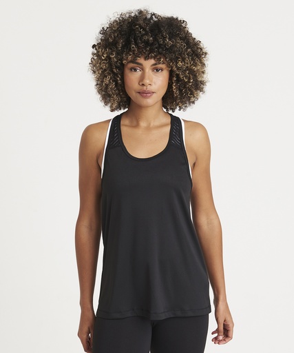 [JC027CHJBXS] Women's cool smooth workout vest (Charcoal/Black, XS)