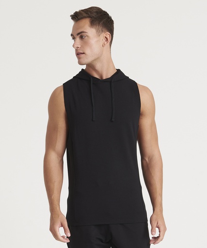 [JC053JBLAS] Urban sleeveless muscle hoodie (Jet Black, S)