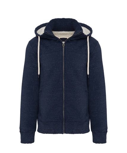 [K2312NBHEXS] Night Blue Heather, XS (Vintage sherpa-lined fleece jacket) 