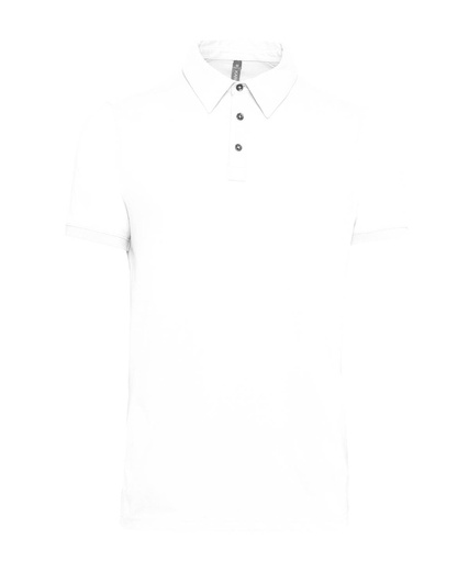 [KB262WHITS] White, S (Jersey knit polo shirt) 