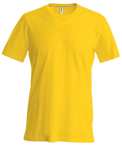 [KB356YELLS] Short-sleeved crew neck T-shirt (Yellow, S)
