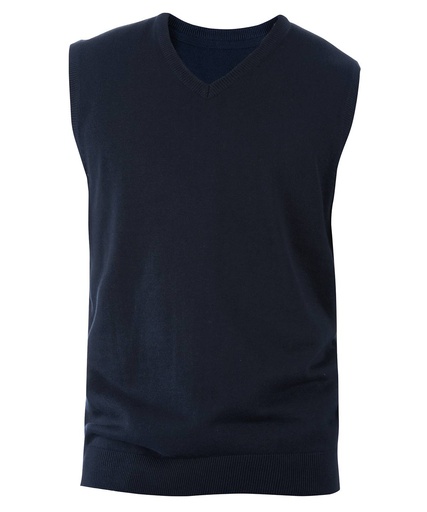 [KB969NAVYS] Navy, S (Men's sleeveless V-neck jumper) 