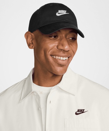 [NK173WHBKML] Nike Club cap (White/Black, M/L)